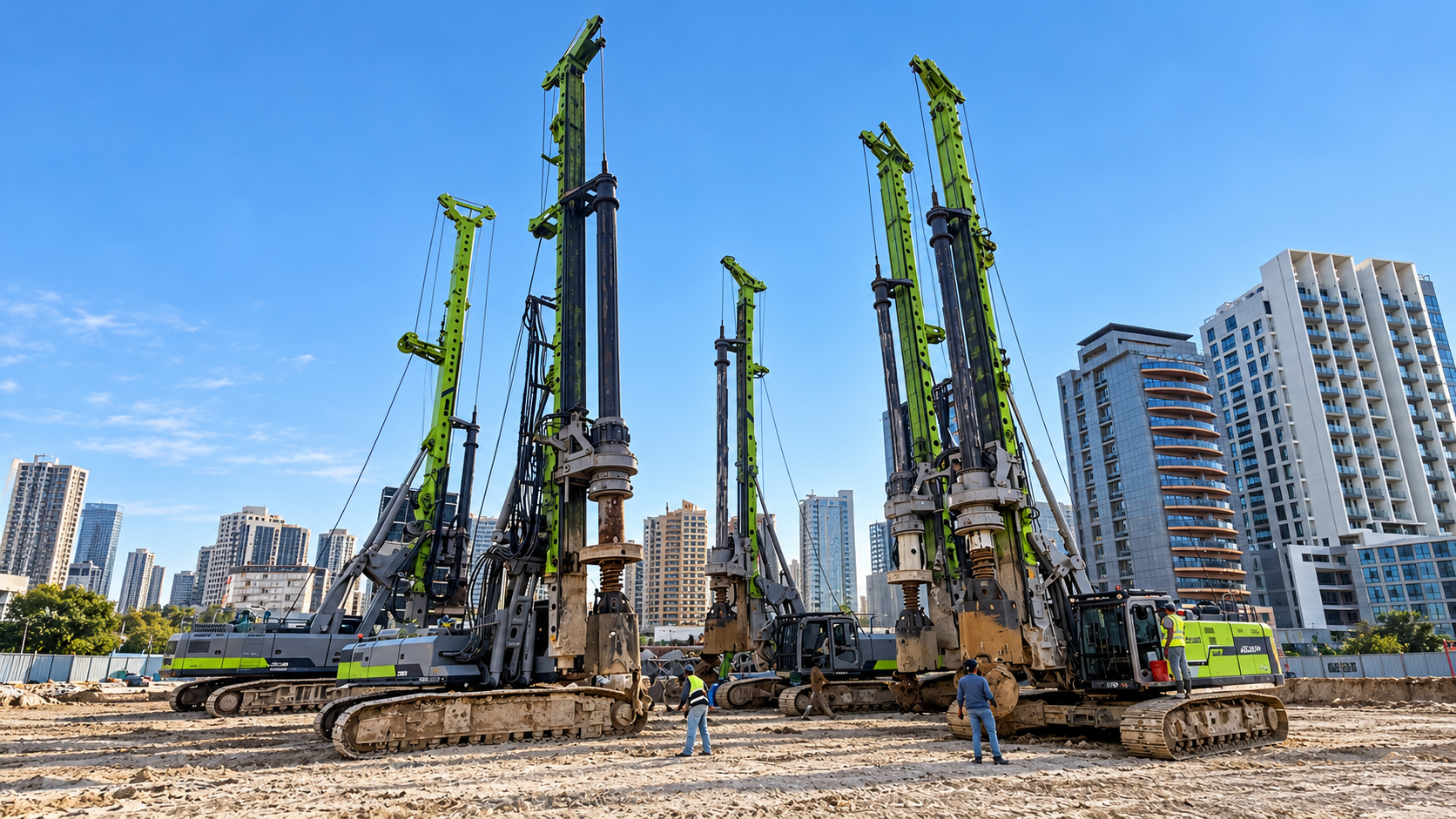Foundation machinery and mobilisation / detail view