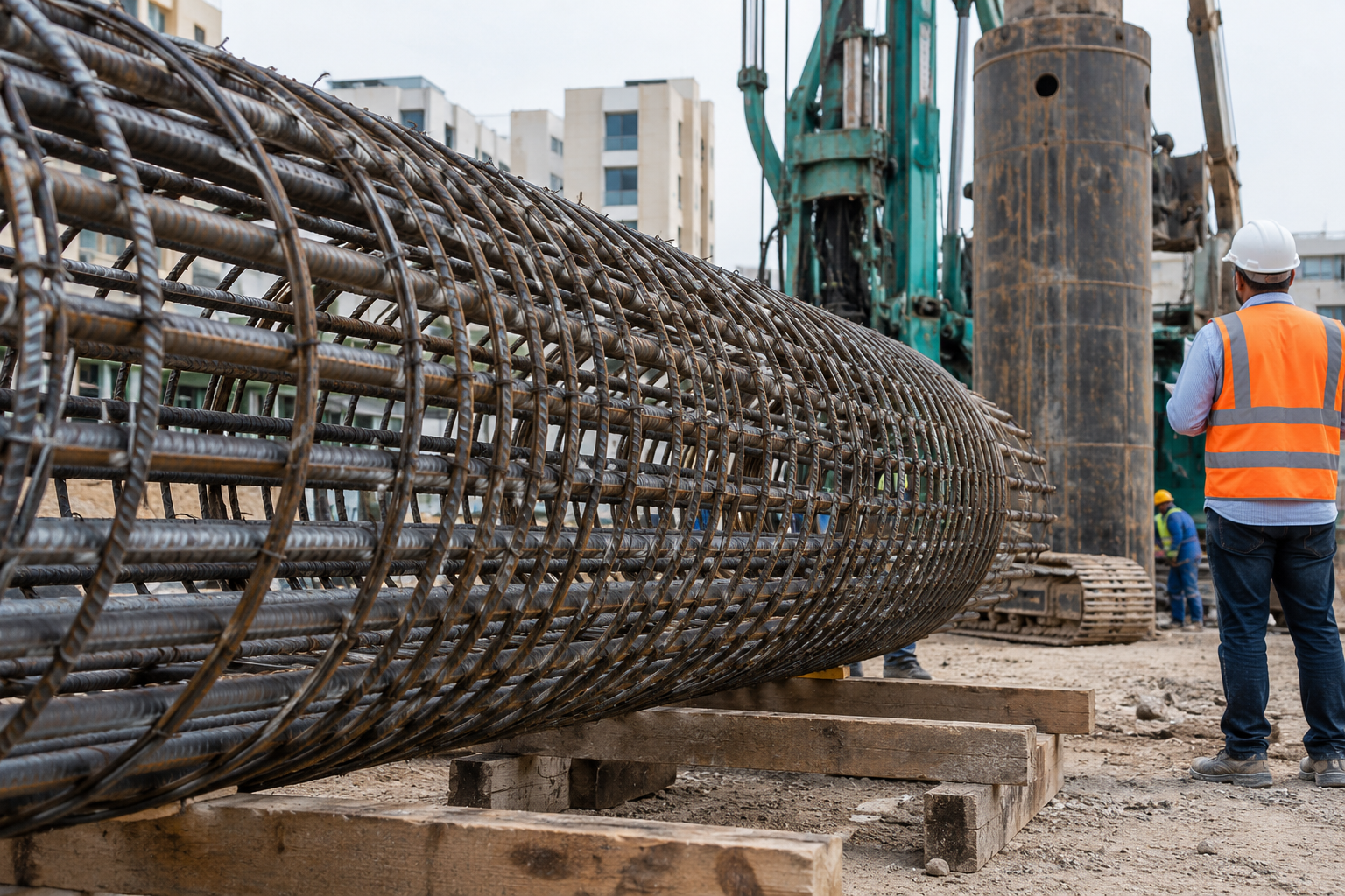 Conceptual view: reinforcement / foundation piling