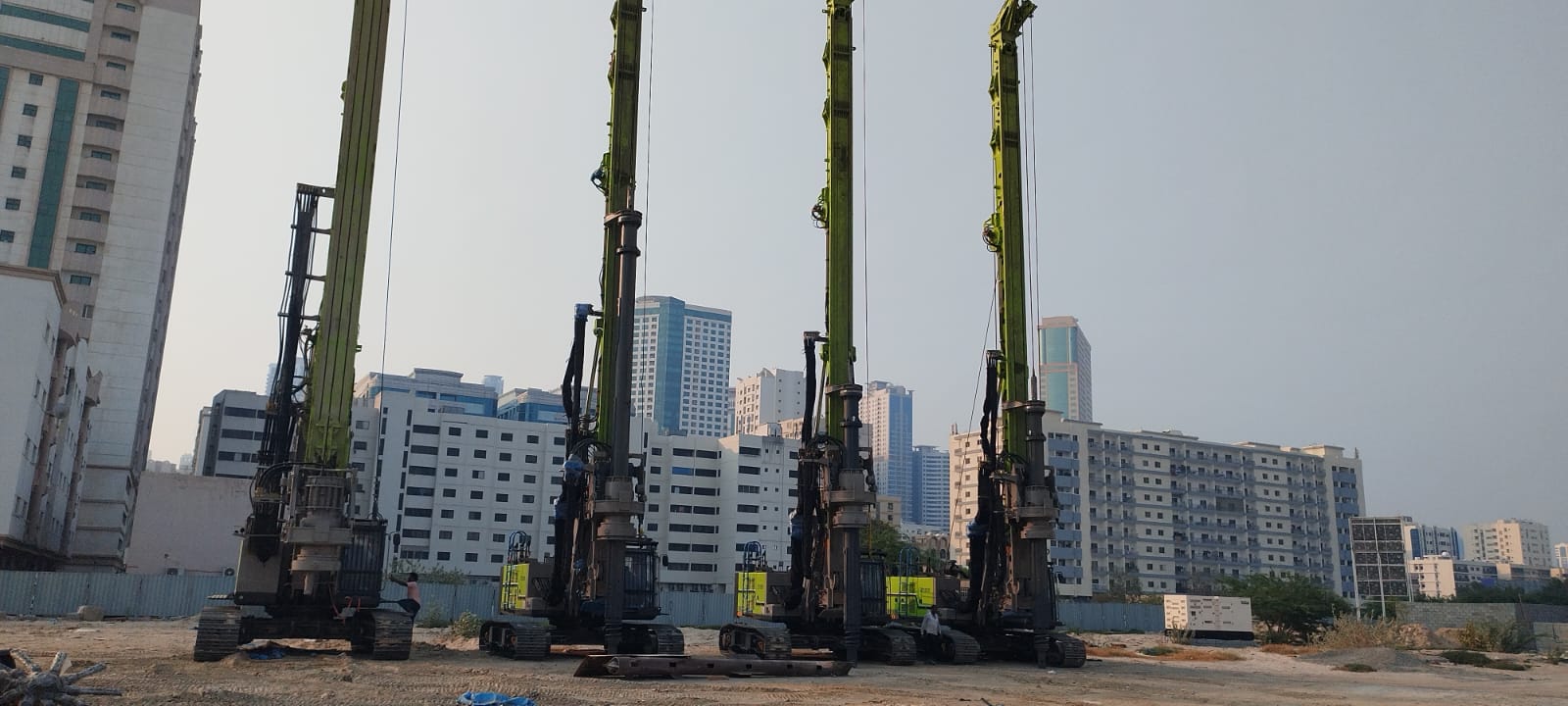 Foundation machinery and mobilisation
