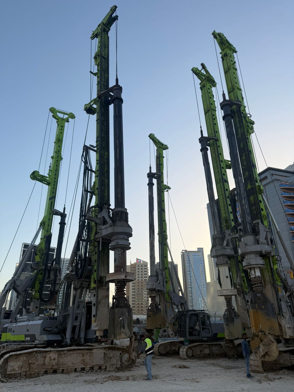 Al Watad rotary drilling rigs deployed on site