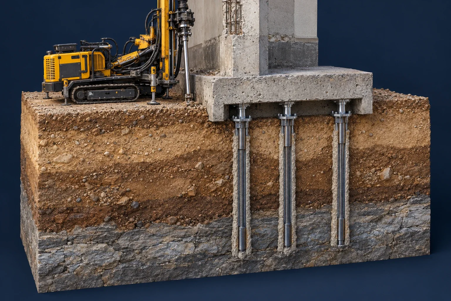 Micropiles — installation and ground treatment overview