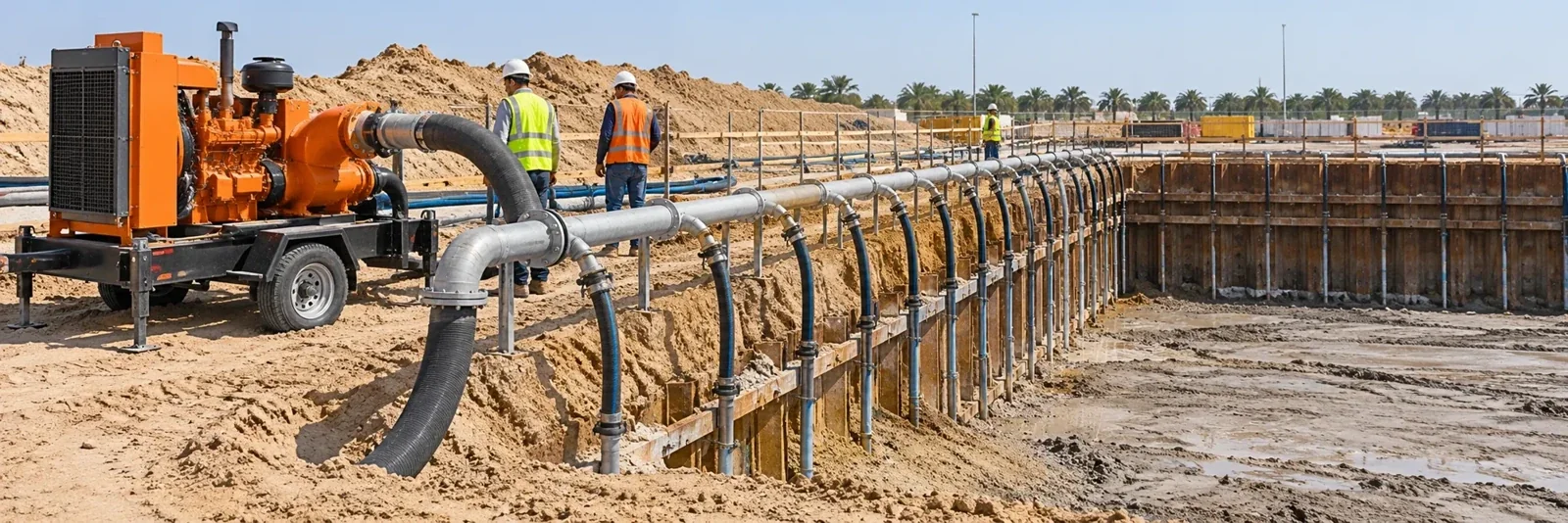Dewatering — installation and ground treatment overview